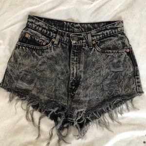 Levi's Acid Wash Denim Jean Shorts